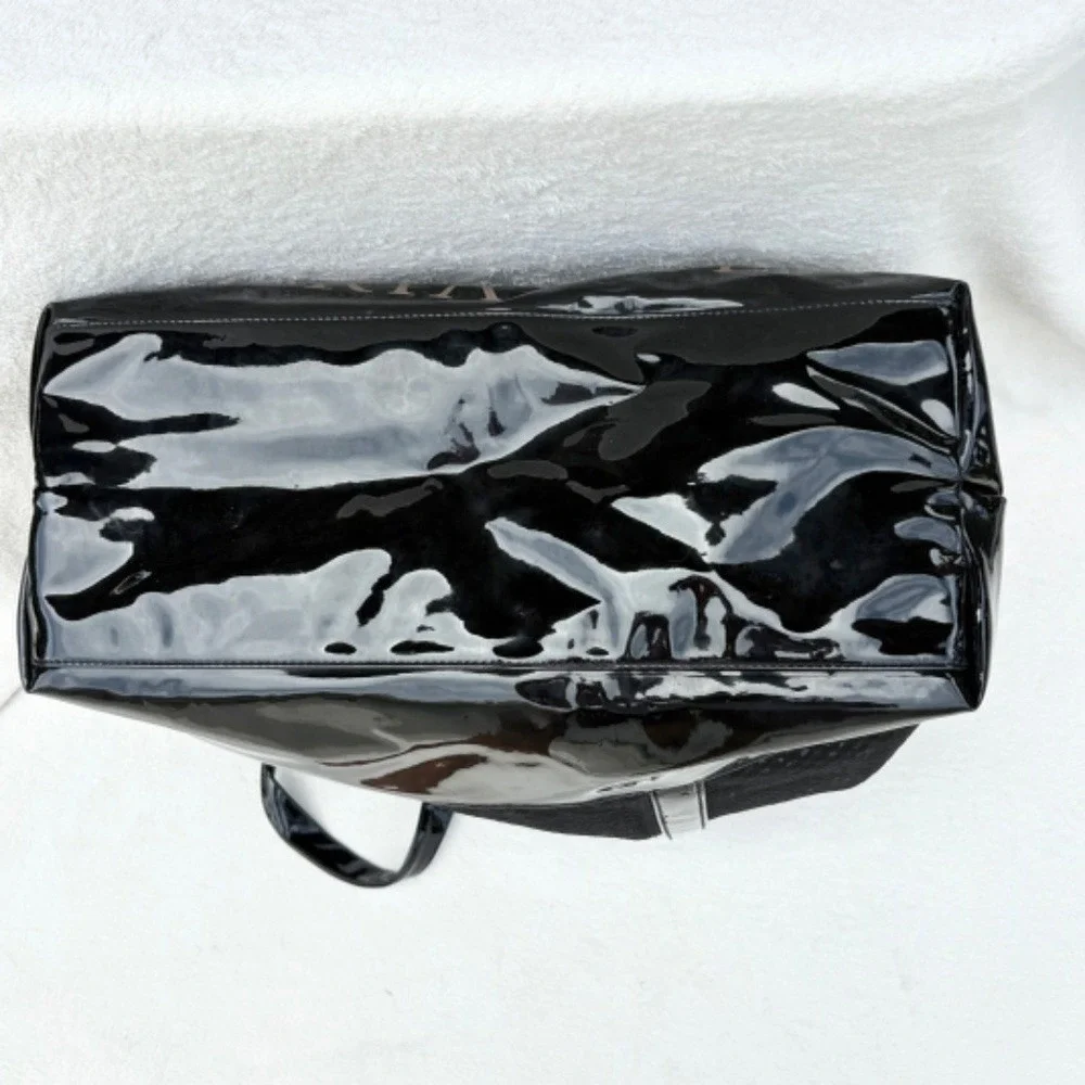 Victoria's Secret 100% Mesh Weekender Oversized Bag with‎ Patent Leather Trim